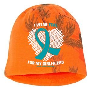 I Wear Teal For My Friend Sexual Assault Awareness Gift Kati - Camo Knit Beanie