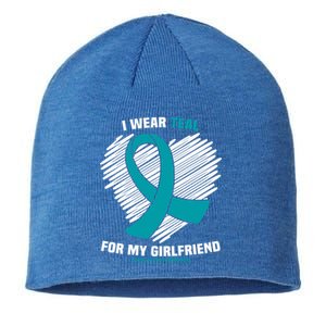 I Wear Teal For My Friend Sexual Assault Awareness Gift Sustainable Beanie