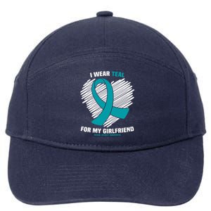 I Wear Teal For My Friend Sexual Assault Awareness Gift 7-Panel Snapback Hat