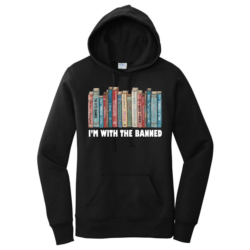 I'm With The Banned Book Women's Pullover Hoodie