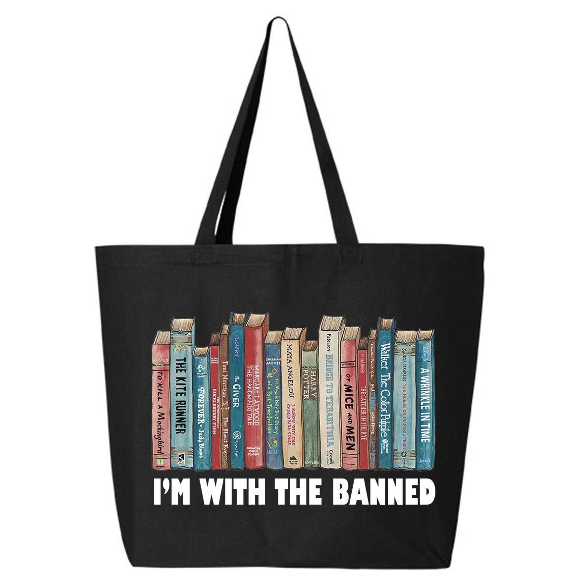 I'm With The Banned Book 25L Jumbo Tote