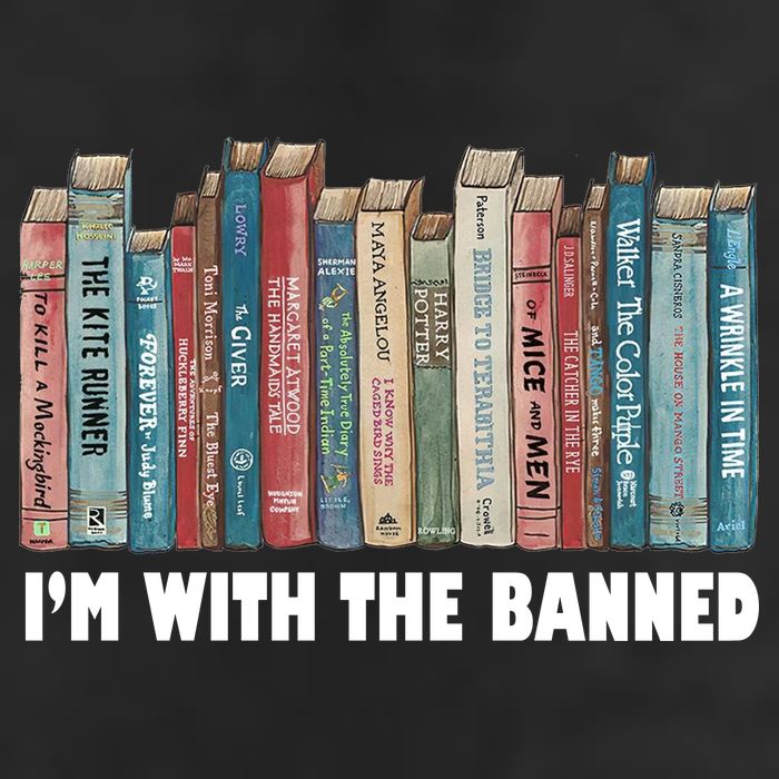 I'm With The Banned Book 25L Jumbo Tote