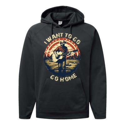 I Want To Go Home Performance Fleece Hoodie