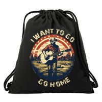 I Want To Go Home Drawstring Bag