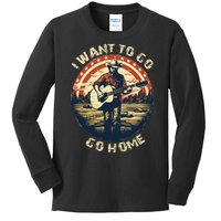 I Want To Go Home Kids Long Sleeve Shirt