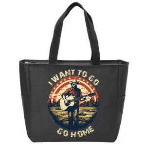 I Want To Go Home Zip Tote Bag