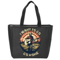 I Want To Go Home Zip Tote Bag