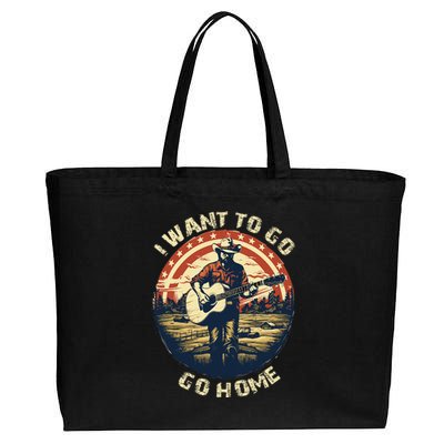 I Want To Go Home Cotton Canvas Jumbo Tote