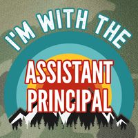 I'm With The Assistant Principal Gift Legacy Tie Dye Trucker Hat