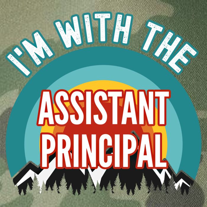 I'm With The Assistant Principal Gift Legacy Tie Dye Trucker Hat