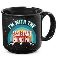 I'm With The Assistant Principal Gift 15oz Campfire Ceramic Mug