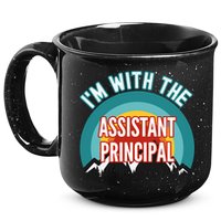 I'm With The Assistant Principal Gift 15oz Campfire Ceramic Mug