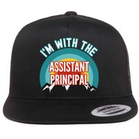 I'm With The Assistant Principal Gift Flat Bill Trucker Hat