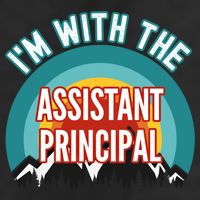 I'm With The Assistant Principal Gift Golf Towel
