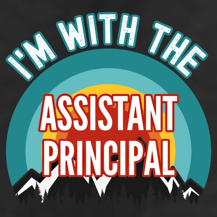 I'm With The Assistant Principal Gift Golf Towel