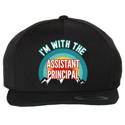I'm With The Assistant Principal Gift Wool Snapback Cap
