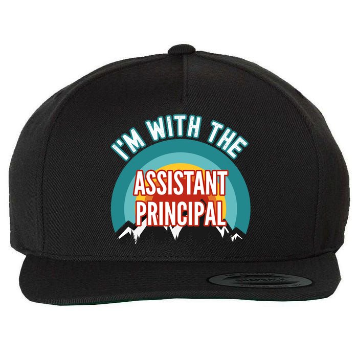 I'm With The Assistant Principal Gift Wool Snapback Cap