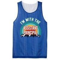 I'm With The Assistant Principal Gift Mesh Reversible Basketball Jersey Tank