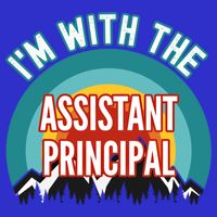 I'm With The Assistant Principal Gift Pom Pom 12in Knit Beanie