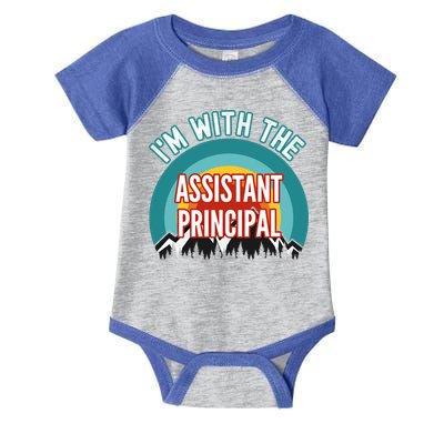 I'm With The Assistant Principal Gift Infant Baby Jersey Bodysuit