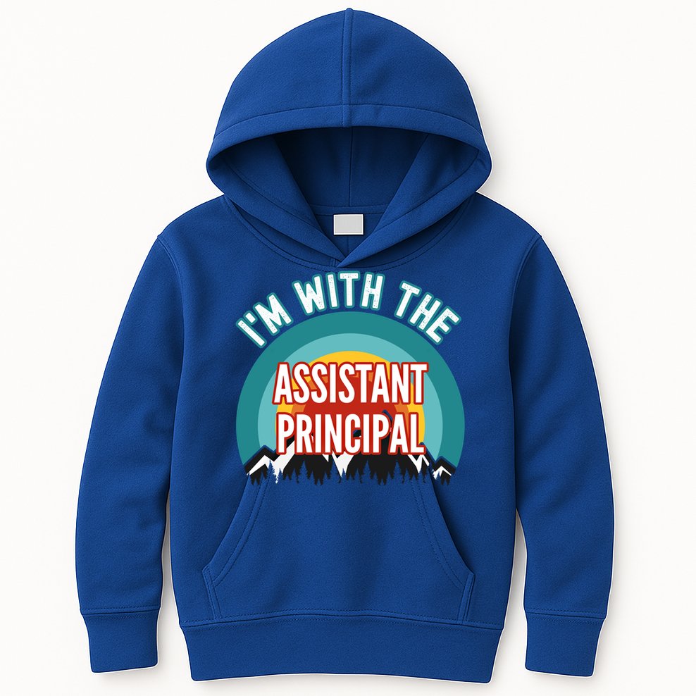 I'm With The Assistant Principal Gift Kids Hoodie