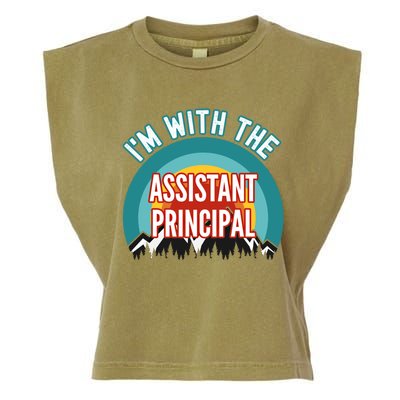 I'm With The Assistant Principal Gift Garment-Dyed Women's Muscle Tee