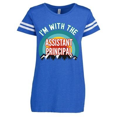 I'm With The Assistant Principal Gift Enza Ladies Jersey Football T-Shirt