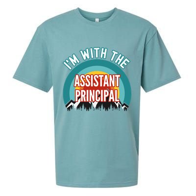 I'm With The Assistant Principal Gift Sueded Cloud Jersey T-Shirt