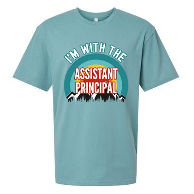 I'm With The Assistant Principal Gift Sueded Cloud Jersey T-Shirt