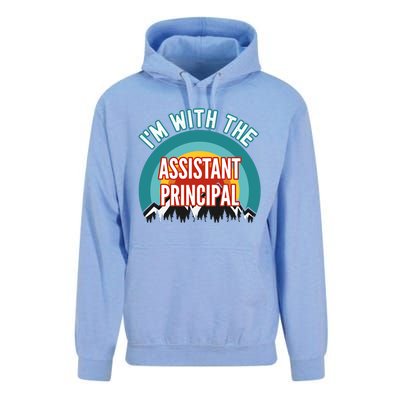 I'm With The Assistant Principal Gift Unisex Surf Hoodie