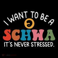 I Want To Be A Schwa ItS Never Stressed Drawstring Bag