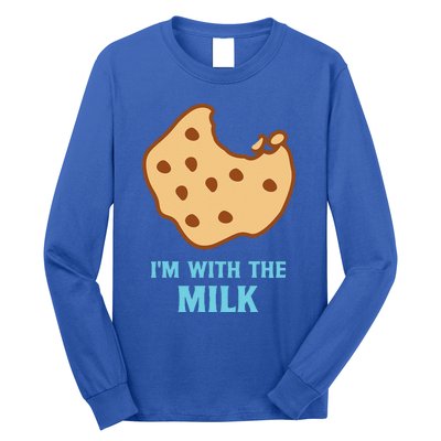 Im With The Milk And Cookie Matching Halloween Couples Long Sleeve Shirt