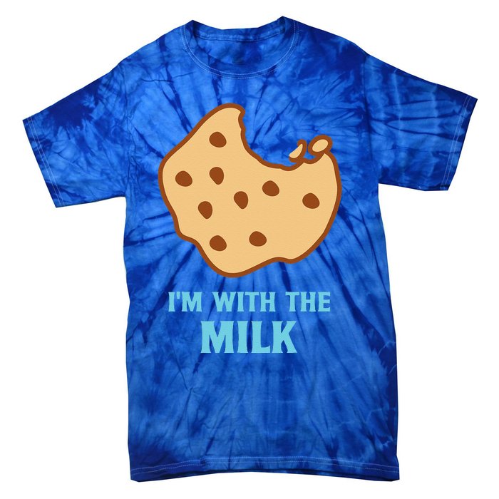 Im With The Milk And Cookie Matching Halloween Couples Tie-Dye T-Shirt