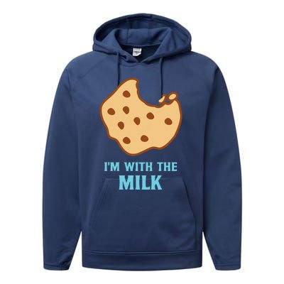 Im With The Milk And Cookie Matching Halloween Couples Performance Fleece Hoodie