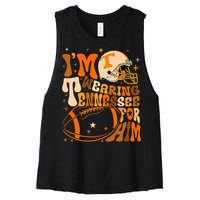 Im Wearing Tennessee Orange For Him Tennessee Football Women's Racerback Cropped Tank