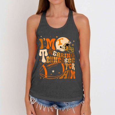 Im Wearing Tennessee Orange For Him Tennessee Football Women's Knotted Racerback Tank