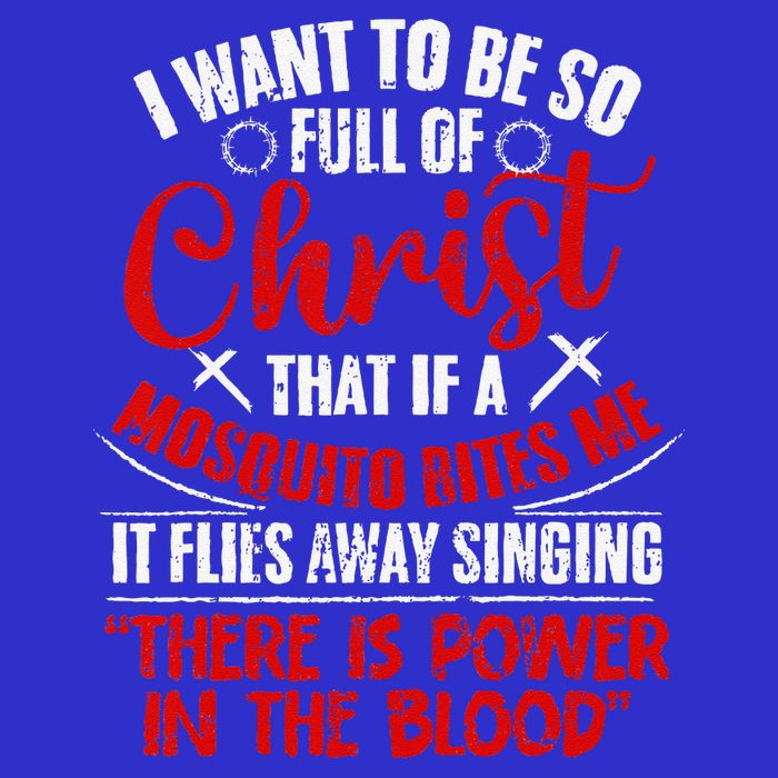 I Want To Be So Full Of Christ Christian Religious Jesus God 16 in Basic Backpack