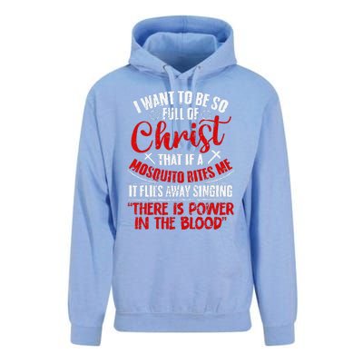 I Want To Be So Full Of Christ Christian Religious Jesus God Unisex Surf Hoodie