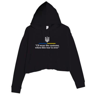 I’ll Wear the Costume when This War Is Over Crop Fleece Hoodie