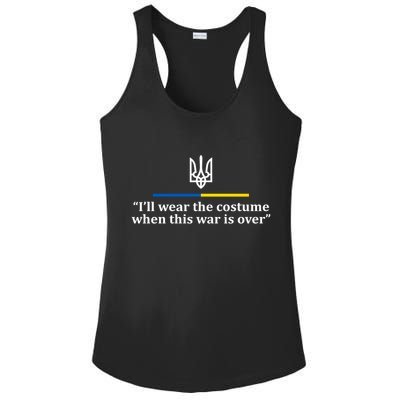 I’ll Wear the Costume when This War Is Over Ladies PosiCharge Competitor Racerback Tank