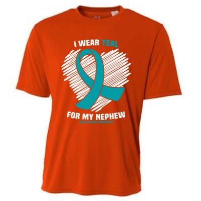 I Wear Teal For My Nephew Sexual Assault Awareness Cute Gift Cooling Performance Crew T-Shirt