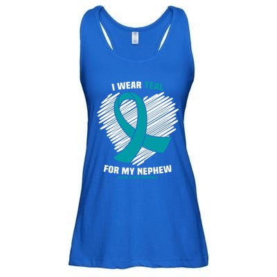 I Wear Teal For My Nephew Sexual Assault Awareness Cute Gift Ladies Essential Flowy Tank