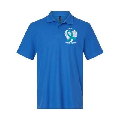I Wear Teal For My Nephew Sexual Assault Awareness Cute Gift Polo