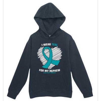 I Wear Teal For My Nephew Sexual Assault Awareness Cute Gift Urban Pullover Hoodie