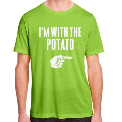 Im With The Potato Funny Halloween Couple Costume Gift Adult ChromaSoft Performance T-Shirt