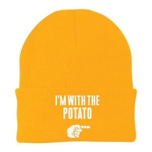 Im With The Potato Funny Halloween Couple Costume Gift Knit Cap Winter Beanie