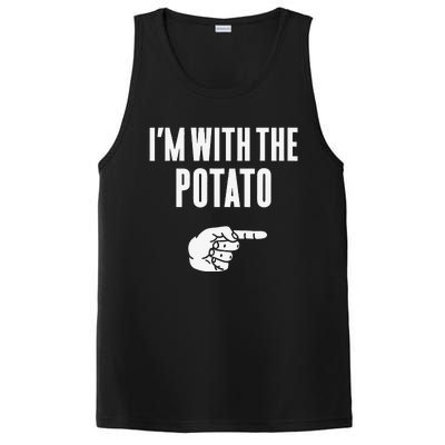 Im With The Potato Funny Halloween Couple Costume Gift PosiCharge Competitor Tank