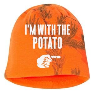 Im With The Potato Funny Halloween Couple Costume Gift Kati - Camo Knit Beanie