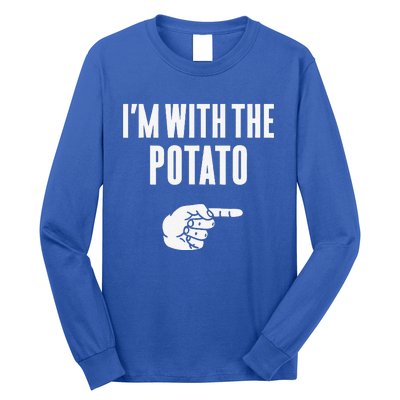 Im With The Potato Funny Halloween Couple Costume Gift Long Sleeve Shirt