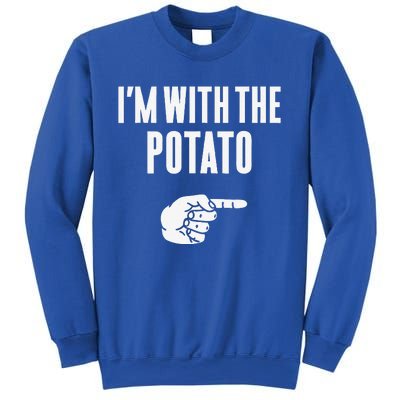 Im With The Potato Funny Halloween Couple Costume Gift Sweatshirt